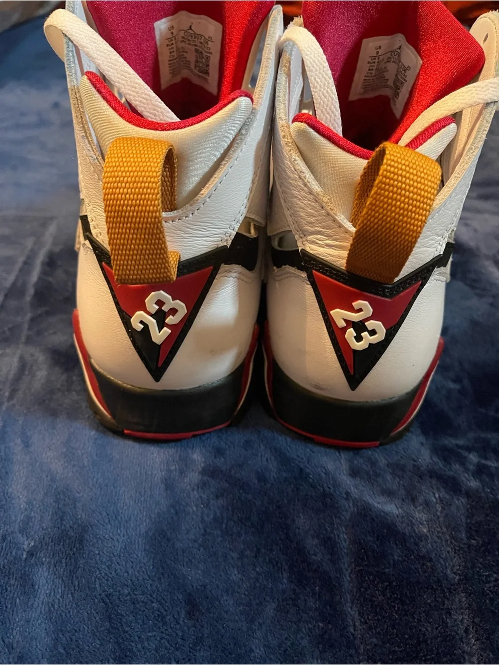 Air-Jordan White Men’s Basketball Shoes with Red Accents